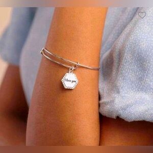Alex and Ani I Love You Charm Bangle